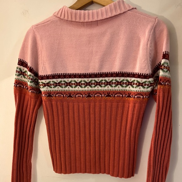 Taunt Quarter Zip Knit Vintage Sweater M - Picture 6 of 8